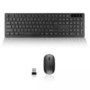 2.4GHz USB Wireless Keyboard and Mouse Set Ergonomic/Mouse Pad For PC Laptop Mac